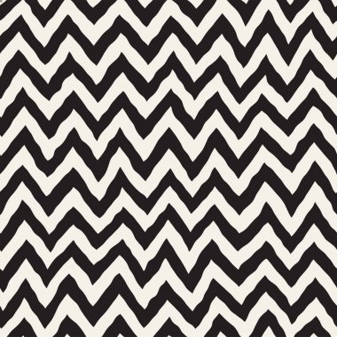 Sorunsuz dalgalı el çekilmiş çizgili desen. Yinelenen vektör doku.