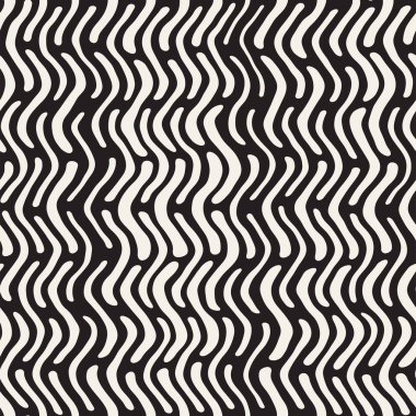 Arka arka plan ile yuvarlak fırça darbeleri. Doodle vektör Seamless Modeli.