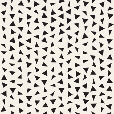 Modaya uygun doku dağınık geometrik şekiller ile. Vektör Seamless Modeli.