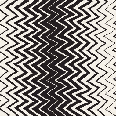 Sorunsuz dalgalı el çekilmiş çizgili desen. Yinelenen vektör doku.