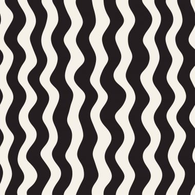 Dalgalı dalgalanma elle çizilmiş çizgiler. Geometrik arka plan tasarlamak. Vektör Seamless Modeli.