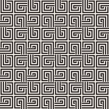 Geometrik yinelenen döşeme çizgili. Vektör Dikişsiz tek renkli desen
