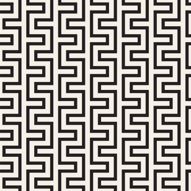 Labirent karışık satırları çağdaş grafik. Geometrik arka plan tasarlamak. Vektör Seamless Modeli.