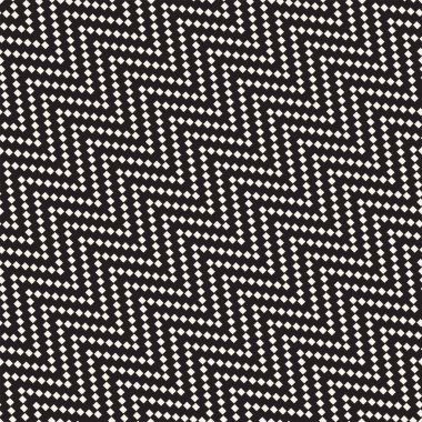 Yarı ton sinirli satırları sonsuz şık doku Mozaik. Vektör sorunsuz siyah-beyaz desen