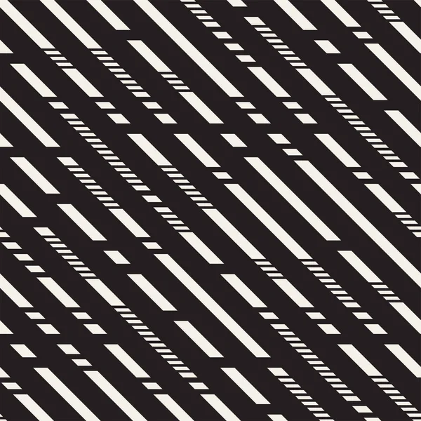 Patrón de líneas rayadas en blanco y negro. Vector abstracto moderno Fondo sin costura — Archivo Imágenes Vectoriales