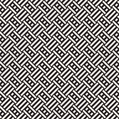 Çizgili kafes ile soyut geometrik desen. Sorunsuz vektör arka plan