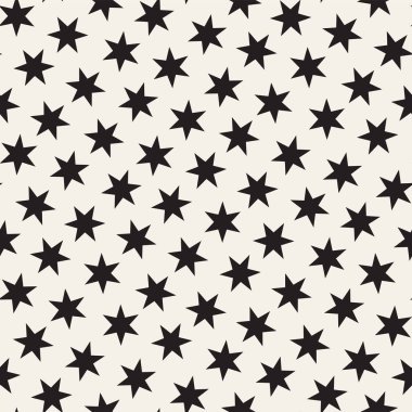 Modaya uygun doku dağınık geometrik şekiller ile. Vektör Seamless Modeli.