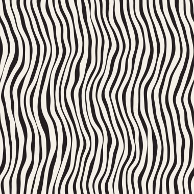 Dalgalı dalgalanma elle çizilmiş çizgiler. Geometrik arka plan tasarlamak. Vektör Seamless Modeli.