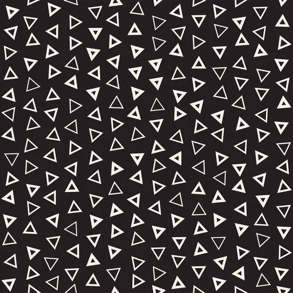 Trendy Texture With Scattered Geometric Shapes. Vector Seamless Pattern. — Stock Vector