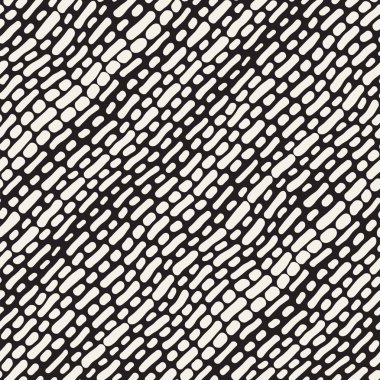 Arka arka plan ile yuvarlak fırça darbeleri. Doodle vektör Seamless Modeli.