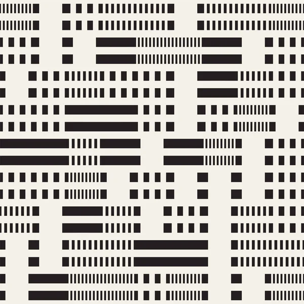 Modèle de lignes pointillées noires et blanches. Moderne abstrait vecteur sans couture arrière-plan — Image vectorielle