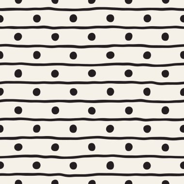 Vektör Seamless çocuksu modeli. Tek renkli elle çizilmiş geometrik şekiller doku