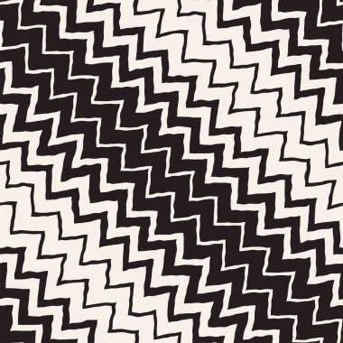 Sorunsuz dalgalı el çekilmiş çizgili desen. Yinelenen vektör doku.