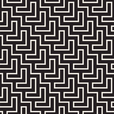 Labirent karışık satırları çağdaş grafik. Geometrik arka plan tasarlamak. Vektör Seamless Modeli.