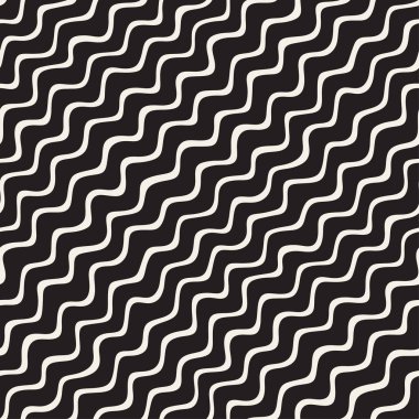 Dalgalı dalgalanma elle çizilmiş çizgiler. Geometrik arka plan tasarlamak. Vektör Seamless Modeli.