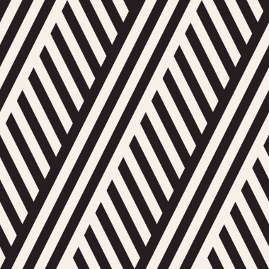 Paralel çizgiler titreşim. Vektör Dikişsiz tek renkli desen.