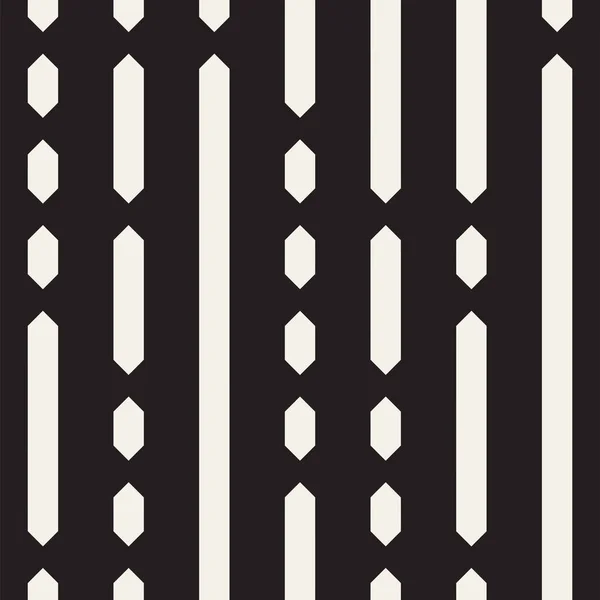 Modèle de lignes pointillées irrégulières noires et blanches. Résumé vecteur sans couture arrière-plan — Image vectorielle