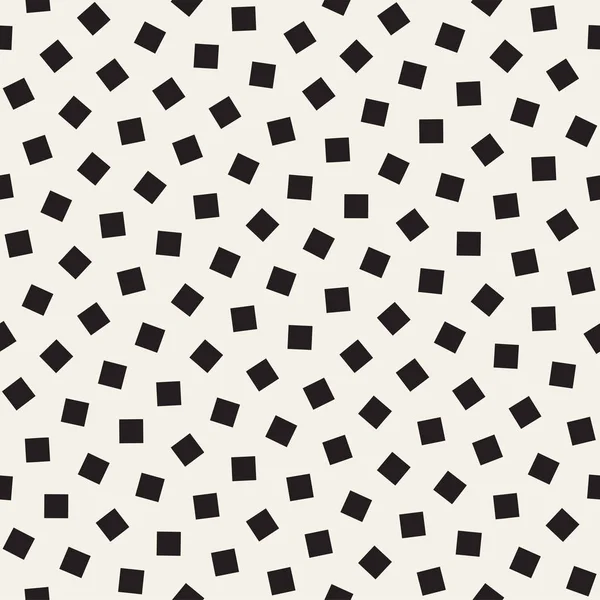 Formes dispersées géométriques. Modèle noir et blanc sans couture vectoriel — Image vectorielle