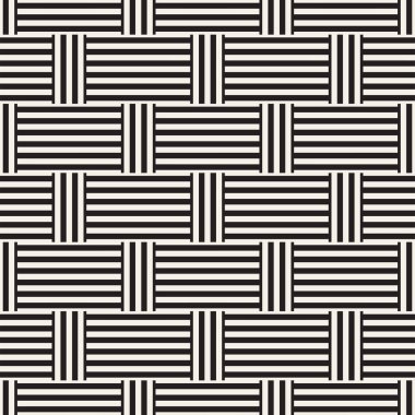 Çizgili kafes ile soyut geometrik desen. Sorunsuz vektör arka plan