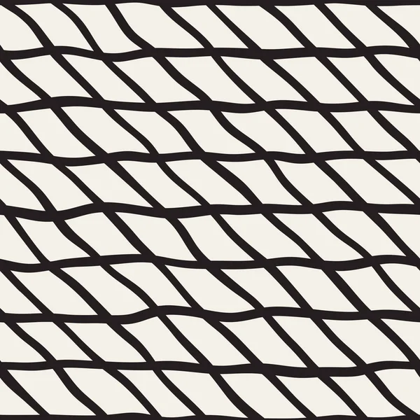 Hand getekende raster lijnen Lattice. Abstracte geometrische achtergrond Design. — Stockvector