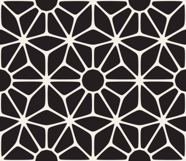 Vektör sorunsuz siyah ve beyaz dantel çiçek modeli