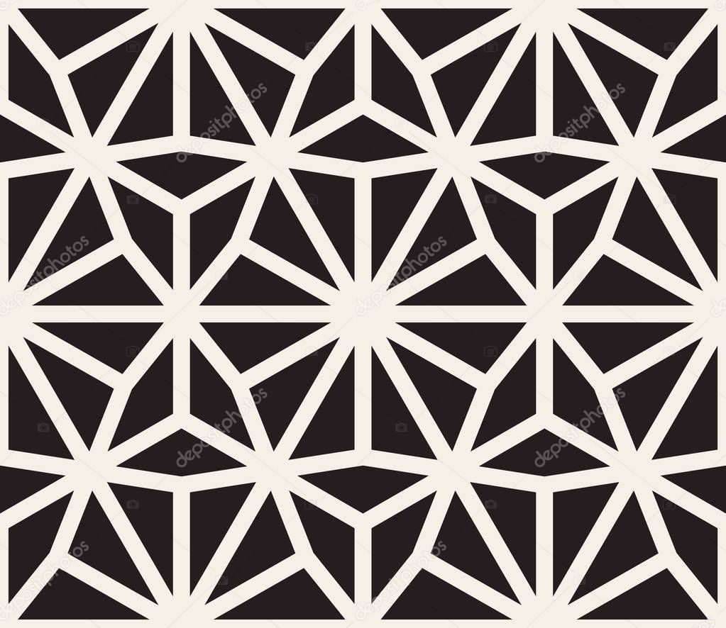 Vector Seamless Black and White Lace Pattern