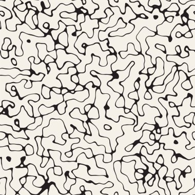 Retro arka plan tasarlamak. Vektör sorunsuz siyah-beyaz desen.