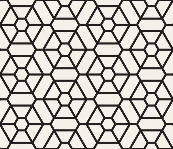 벡터 완벽 한 흑인과 백인 선 격자 패턴 — 스톡 벡터