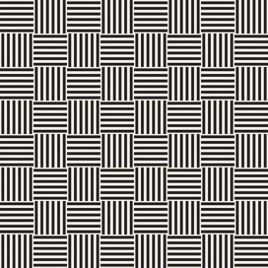 Geometrik yinelenen döşeme çizgili. Vektör Dikişsiz tek renkli desen