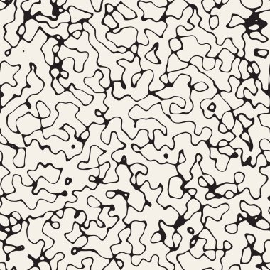 Retro arka plan tasarlamak. Vektör sorunsuz siyah-beyaz desen.