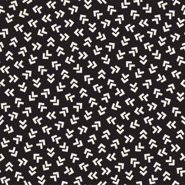 Modaya uygun doku dağınık geometrik şekiller ile. Vektör Seamless Modeli.