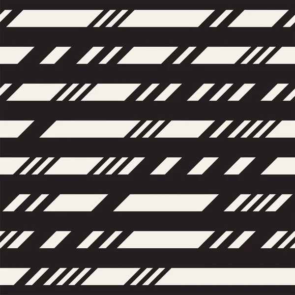 Patrón de líneas rayadas en blanco y negro. Vector abstracto moderno Fondo sin costura — Vector de stock