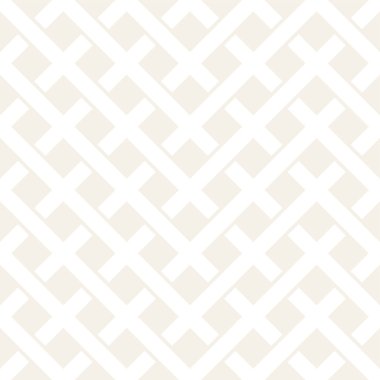 Seamless Modeli Örgü. Şık Yinelenen doku. Kesişen çizgiler kafes, arka plan örgü. Siyah ve beyaz geometrik vektör çizim.