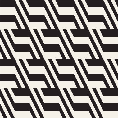 Eğimli çizgiler Modern doku yinelenen. Tek renkli geometrik Seamless Modeli.