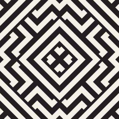 Labirent karışık satırları çağdaş grafik. Geometrik arka plan tasarlamak. Vektör Seamless Modeli.