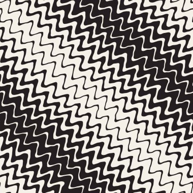 Sorunsuz dalgalı el çekilmiş çizgili desen. Yinelenen vektör doku.