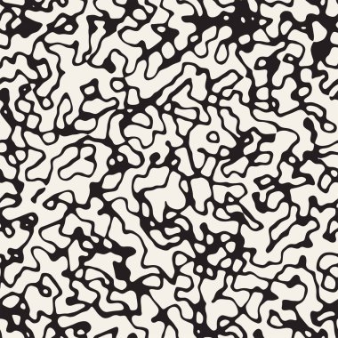 Retro arka plan tasarlamak. Vektör sorunsuz siyah-beyaz desen.