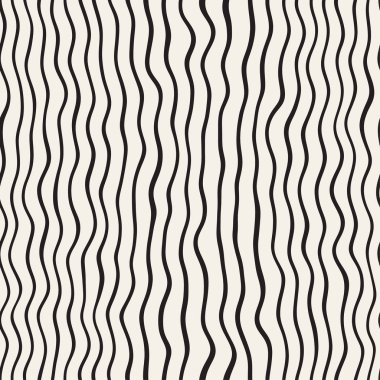 Dalgalı dalgalanma elle çizilmiş çizgiler. Geometrik arka plan tasarlamak. Vektör Seamless Modeli.