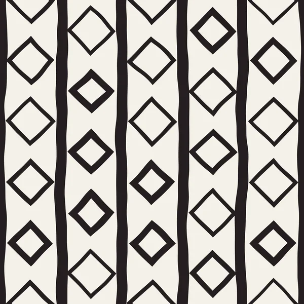 Vector naadloze kinderlijk patroon. Monochroom Hand getrokken geometrische vormen textuur — Stockvector