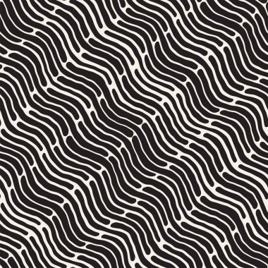 Arka arka plan ile yuvarlak fırça darbeleri. Doodle vektör Seamless Modeli.