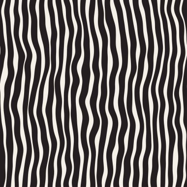 Dalgalı dalgalanma elle çizilmiş çizgiler. Geometrik arka plan tasarlamak. Vektör Seamless Modeli.