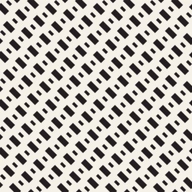 Yinelenen dikdörtgen şekli yarı ton. Modern geometrik doku. Vektör Dikişsiz tek renkli desen