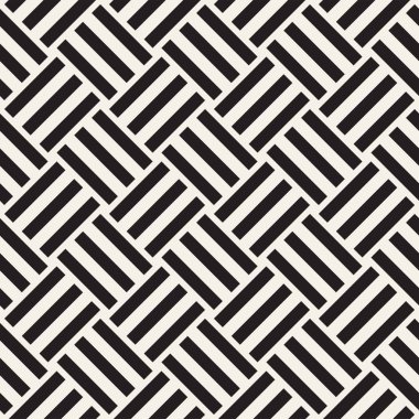 Vektör Seamless modeli. Modern şık titreşim satırları doku. Geometrik çizgili süsleme.