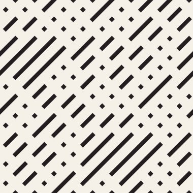 Çağdaş grafik tasarım döşeme düzensiz labirent şekiller. Vektör sorunsuz siyah-beyaz desen