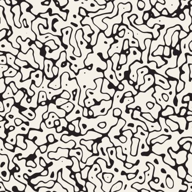 Retro arka plan tasarlamak. Vektör sorunsuz siyah-beyaz desen.