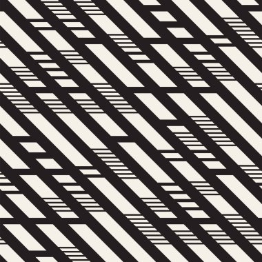 Siyah ve beyaz çizgiler desen kesik. Modern soyut vektör sorunsuz arka plan