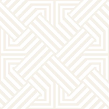 Geometrik yinelenen döşeme çizgili. Vektör Dikişsiz tek renkli ince desen