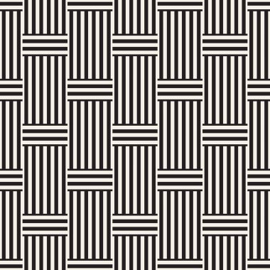 Çizgili kafes ile soyut geometrik desen. Sorunsuz vektör arka plan