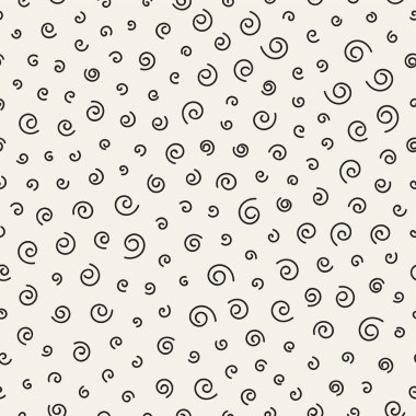 Geometrik çizgi şekilleri dağınık. Arka plan tasarım. Vektör sorunsuz siyah-beyaz desen.