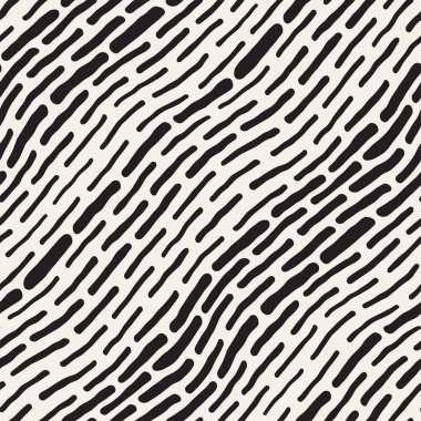 Arka arka plan ile yuvarlak fırça darbeleri. Doodle vektör Seamless Modeli.